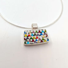Carica l'immagine nel visualizzatore di Gallery, Collana rettangolare Delta multicolor