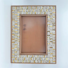 Carica l'immagine nel visualizzatore di Gallery, Cornice per foto 10x15 - Oro e bianco