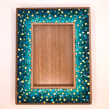 Carica l'immagine nel visualizzatore di Gallery, Cornice per foto 10x15 - Oro e ottanio