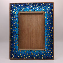 Carica l'immagine nel visualizzatore di Gallery, Cornice per foto 10x15 - Oro e blu