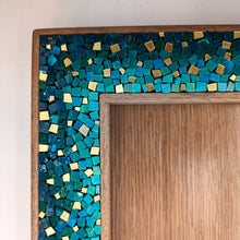 Carica l'immagine nel visualizzatore di Gallery, Cornice per foto 10x15 - Oro e ottanio