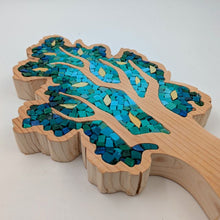 Carica l'immagine nel visualizzatore di Gallery, Albero turchese e blu con foglie oro 250