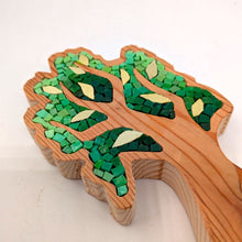 Carica l'immagine nel visualizzatore di Gallery, Albero verde chiaro con foglie oro 115