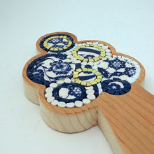 Carica l'immagine nel visualizzatore di Gallery, Albero blu, bianco e oro 199