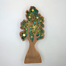 Carica l'immagine nel visualizzatore di Gallery, Albero verde e azzurro con frutti oro 207