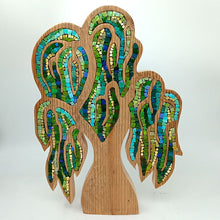Carica l'immagine nel visualizzatore di Gallery, Albero salice verde, blu e oro 219