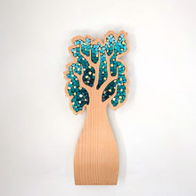 Carica l'immagine nel visualizzatore di Gallery, Albero verde acqua e oro 161