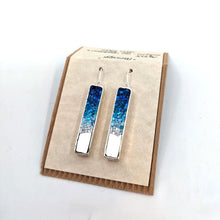 Carica l'immagine nel visualizzatore di Gallery, Orecchini lunghi Paesaggi Argento - Blu