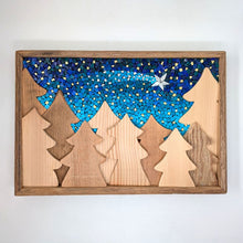 Carica l'immagine nel visualizzatore di Gallery, Quadro Paesaggio Bosco notturno 5