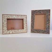 Carica l'immagine nel visualizzatore di Gallery, Cornice per foto 10x15 - Oro e ottanio