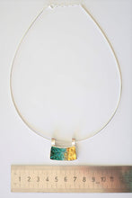 Carica l'immagine nel visualizzatore di Gallery, Collana Paesaggi in Oro e Verde Acqua