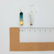 Laden Sie das Bild in den Galerie-Viewer, Paesaggi Goldohrringe – Aquagrün