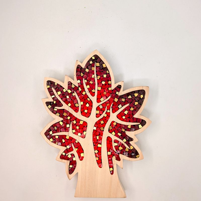 Albero rosso e oro 037