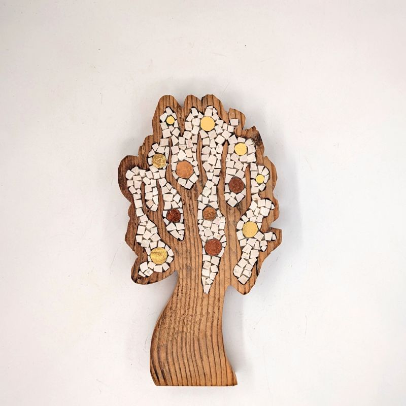Albero bianco con frutti oro 92