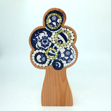 Carica l'immagine nel visualizzatore di Gallery, Albero blu, bianco e oro 199
