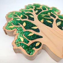 Carica l'immagine nel visualizzatore di Gallery, Albero verde con foglie oro 24
