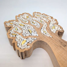 Carica l'immagine nel visualizzatore di Gallery, Albero bianco con foglie oro 083
