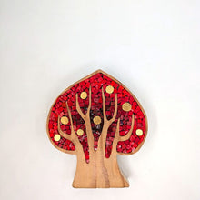 Laden Sie das Bild in den Galerie-Viewer, Albero fiamma rosso con frutti oro 087
