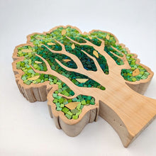 Carica l'immagine nel visualizzatore di Gallery, Albero verde con foglie oro 102

