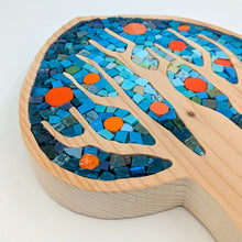Carica l'immagine nel visualizzatore di Gallery, Albero fiamma blu con frutti arancio 064
