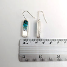 Carica l'immagine nel visualizzatore di Gallery, Orecchini corti Paesaggi Argento - Verde acqua
