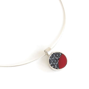 Collana Optical in rosso
